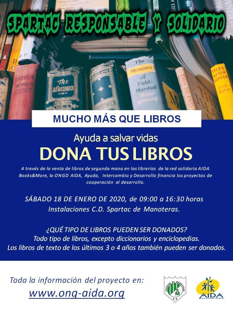 Campaña Donación Libros para ONG AIDA