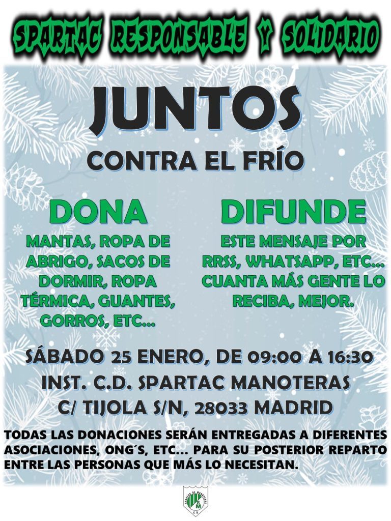 Campaña JUNTOS CONTRA EL FRIO