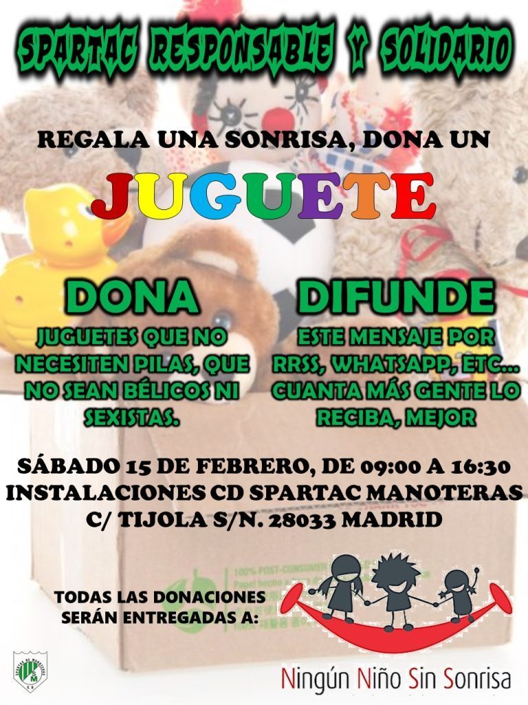 Campaña REGALA UNA SONRISA, DONA UN JUGUETE