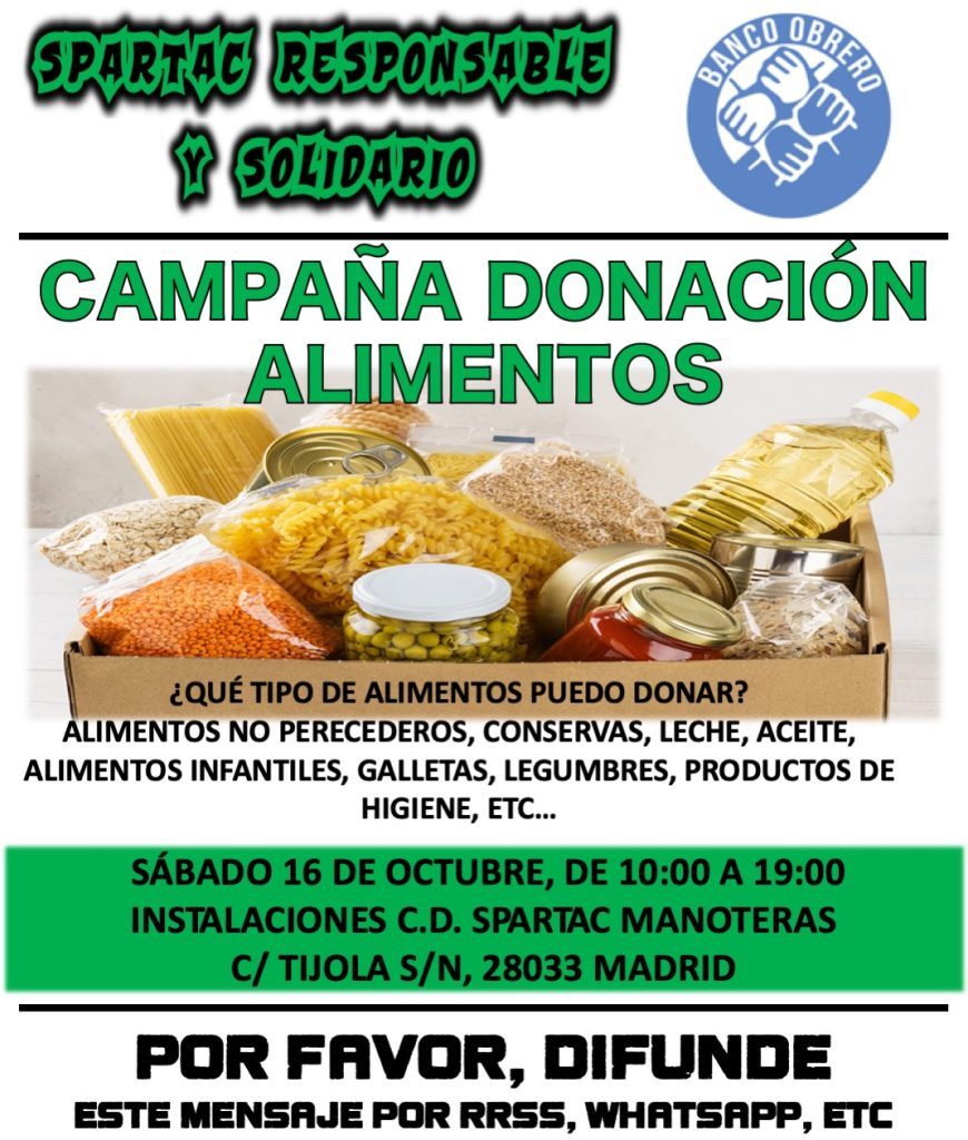 Campaña recogida alimentos