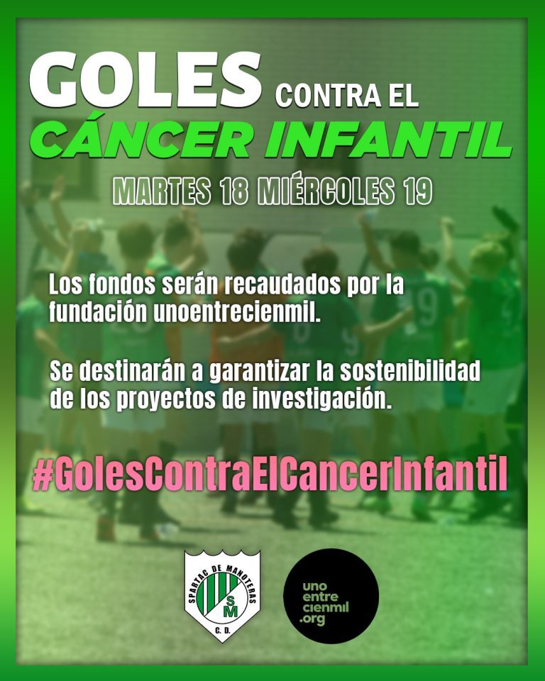 El C.D. Spartac de Manoteras se suma a la lucha contra el cáncer infantil.
