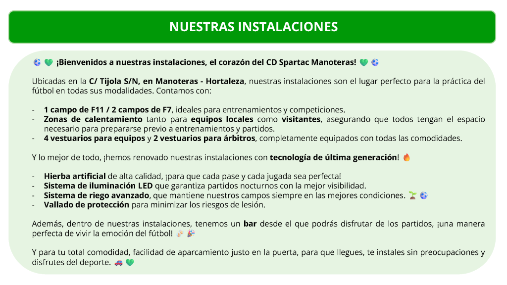 Nuestras Instalaciones